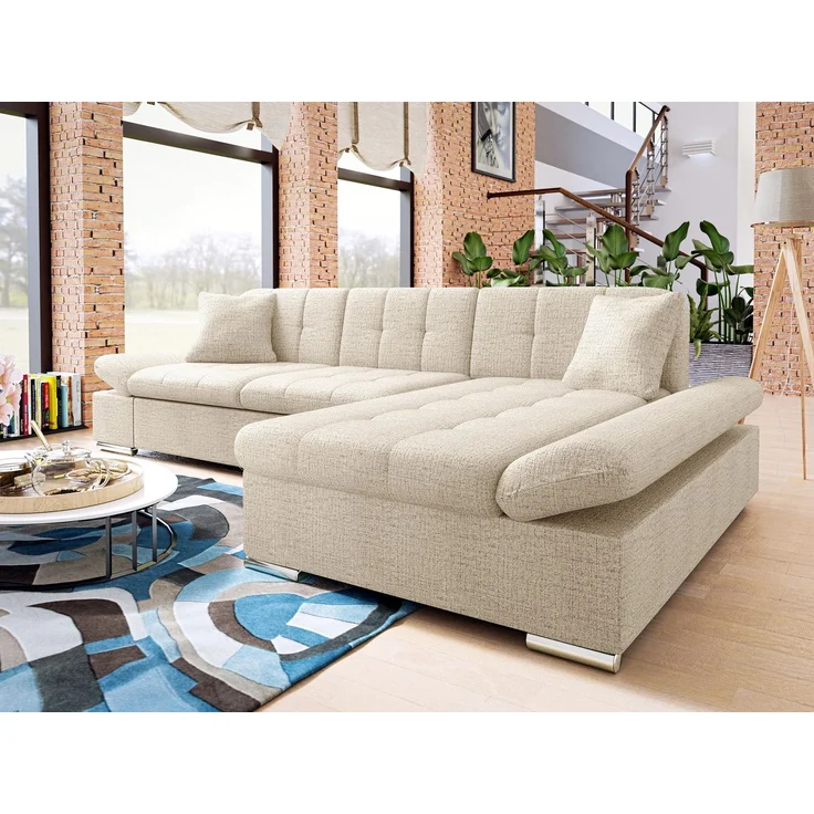 Mirjan24 Ecksofa Montana (Farbe: Donn 05, Seite: Rechts), 76 x 161 x 278 cm – Bild 2