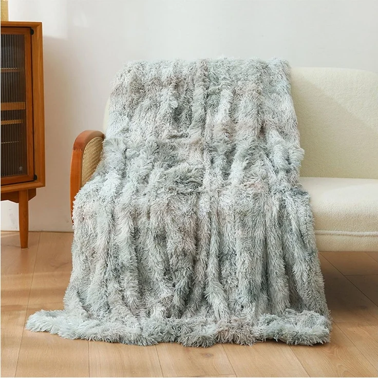 Wohndecke Kuscheldecke winterliche Plüsch Flauschige Decke Soft Wohndecke Dick, TUWENA, Flanell Decke Couchdecke Warme Überwurfdecke Vielseitig Für Bett Sofa – Bild 3