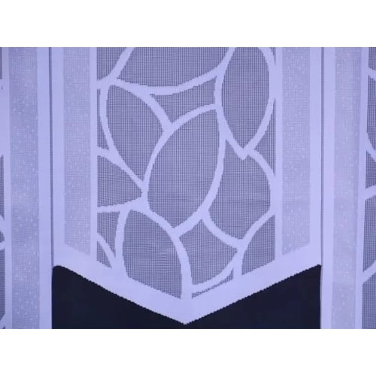 HOME WOHNIDEEN Scheibengardine Bistrogardine Flächenvorhang Jacquard weiß BxH 90x80cm, Ösen, transparent, Store – Bild 4