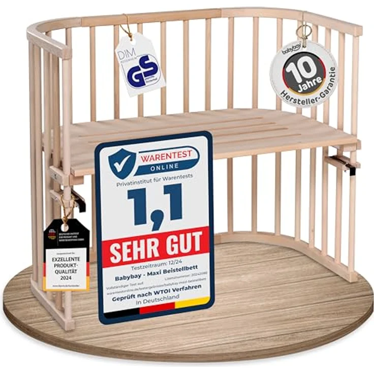 Babybay 'Maxi' Beistellbett Buche unbehandelt – Bild 2
