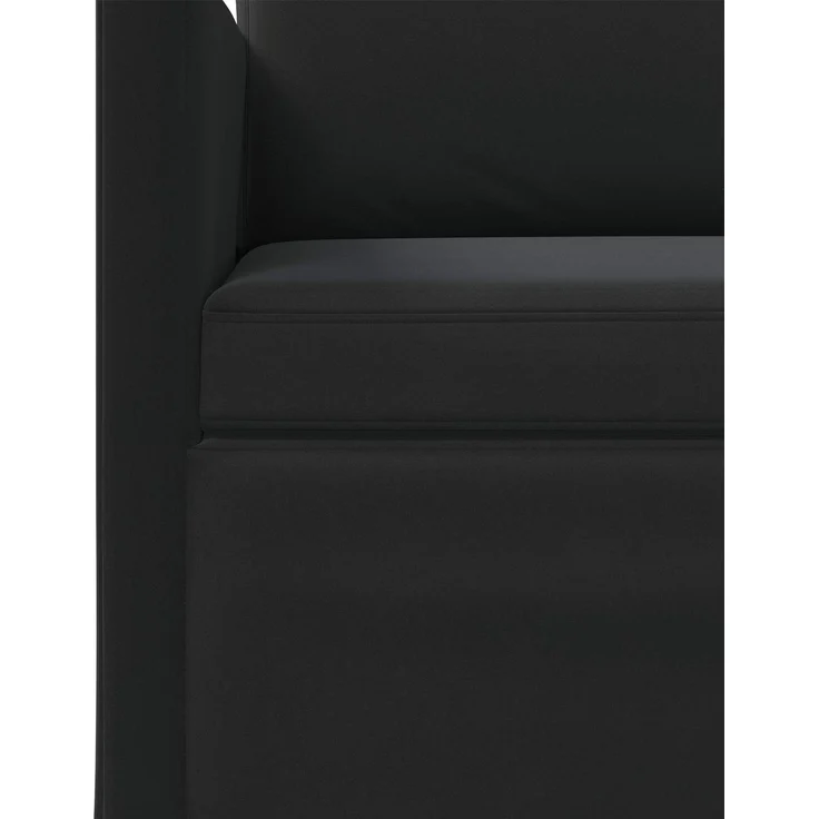 vidaXL Sofa-Set 2 pcs Schwarz Samt (V) 3433209 – Bild 4