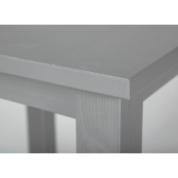 Inter Link Beistelltisch Holz - Kleiner Tisch aus Kiefer Massivholz mit Natürlicher Maserung - FSC-Zertifiziert - Holztisch als Couchtisch, Sofatisch, Wohnzimmertisch - 45 x 45 x 55 cm - Grau – Bild 5