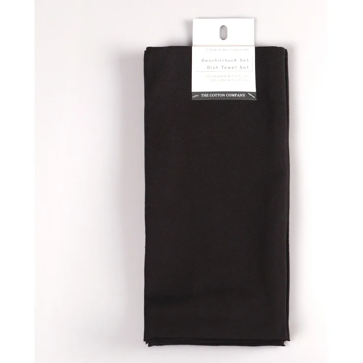 SANSIBAR Geschirrtuch-Set LB 70x50 cm grau – Bild 1