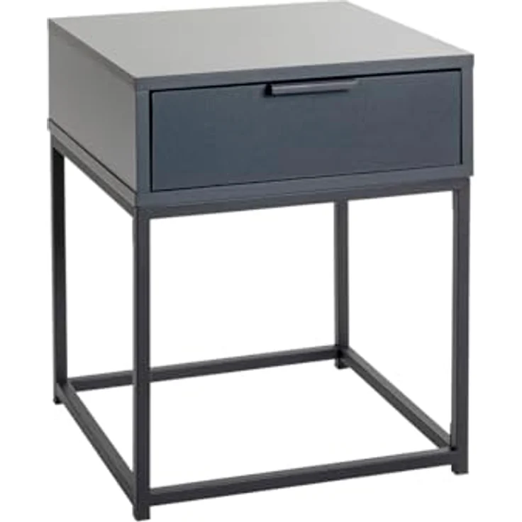 XXXL Nachtschrank Anthrazit, Metall mit 1 Schublade, 40x50x40 cm, Typenauswahl – Bild 1