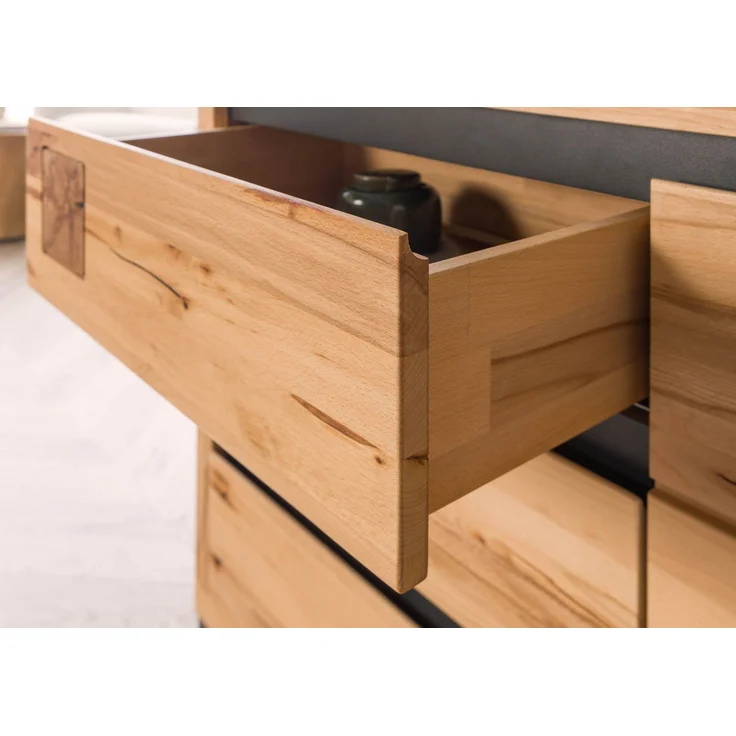 Sideboard Kernbuche 120x45x85 natur geölt VILLANDERS #110 – Bild 6