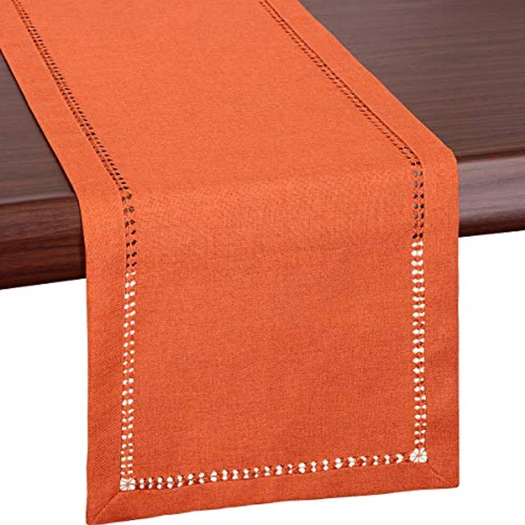 Grelucgo Tischläufer oder Kommodenschal, klein, kurz, Erntedankfest, Herbst, Orange, 35,6x91,4 cm – Bild 2