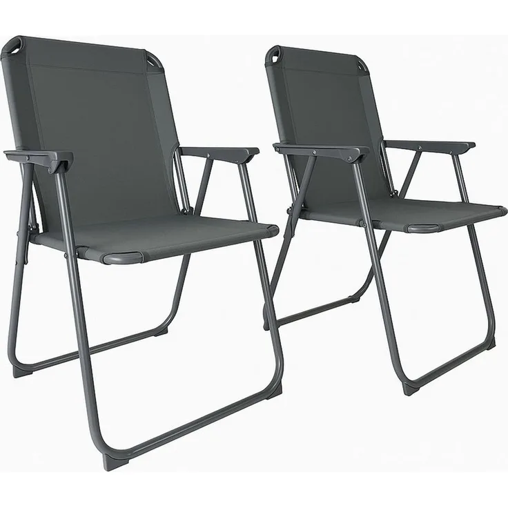 BruKa Campingstuhl 2er Set SUNNY SEAT faltbarer Klappstuhl, Faltstuhl Outdoor Stuhl