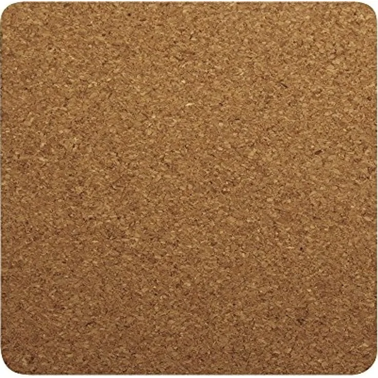 Kork-Untersetzer quadratisch, 10x10x0,3cm, SB-Btl 4Stück (0,70 € pro 1 Stück) – Bild 1
