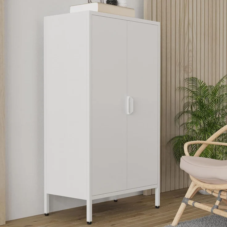 VCM Kommode & Sideboard Flokas 919944 Weiß H. 110 x B. 60 x T. 35 cm – Bild 2