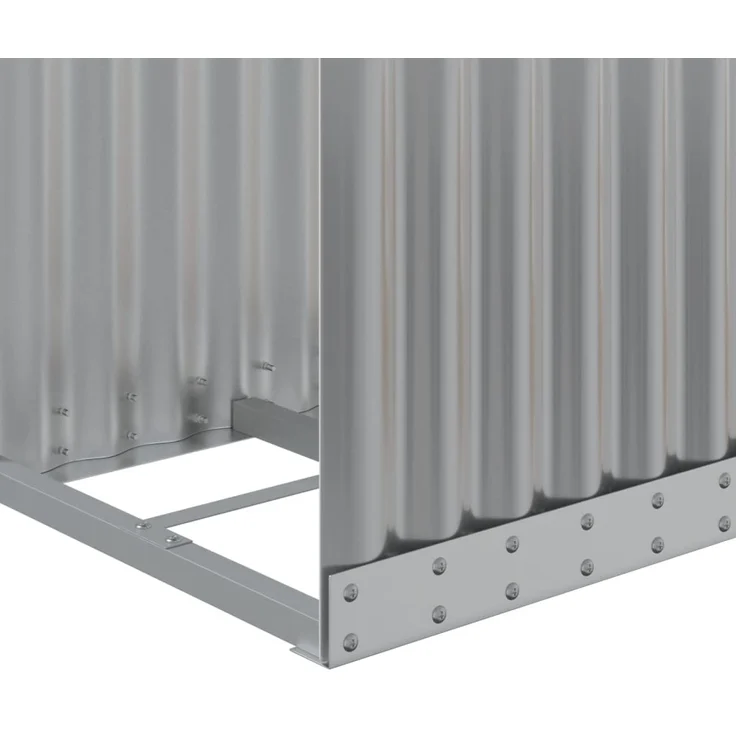 vidaXL Kaminholzunterstand Hellgrau 40x45x100 cm Verzinkter Stahl 364547 – Bild 6