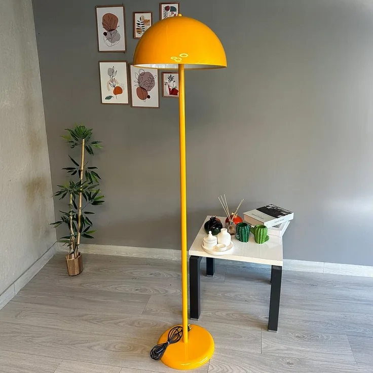 Bamyum Stehlampe Moderne Stehlampe aus Metall mit E27, verstellbarer Lampenschirm, ohne Leuchtmittel