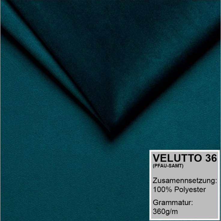Polsterbett CARLOS-OM 160x200 mit Bettkasten und Lattenrost. Farbe: Pfau 36 – Bild 2