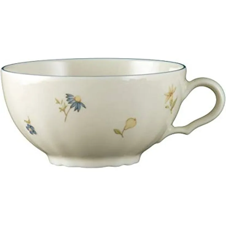 Tee-Obertasse 0,21 l Marieluise Streublume Seltmann Weiden Teetasse - MikrowelleBackofen geeignet, Spülmaschinenfest