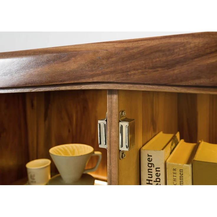 Highboard Sheesham 100x45x150 braun lackiert ANCONA #130 – Bild 5