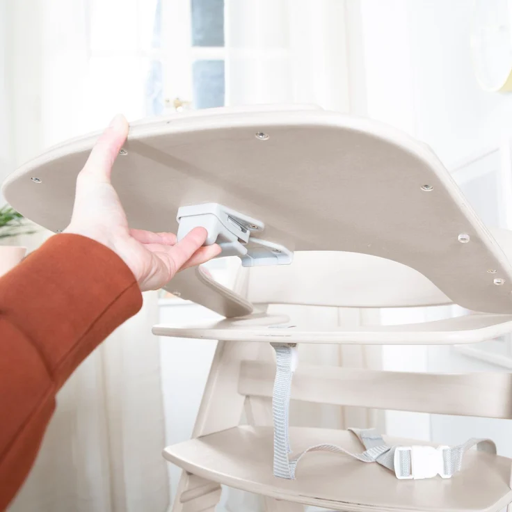 roba Essbrett aus Holz - Erweiterung & Zubehör für Hochstuhl Sit Up Flex - Kompatibel mit Gurtsystem und Hochstuhlauflagen - ab 6 Monaten - Stone washed – Bild 7