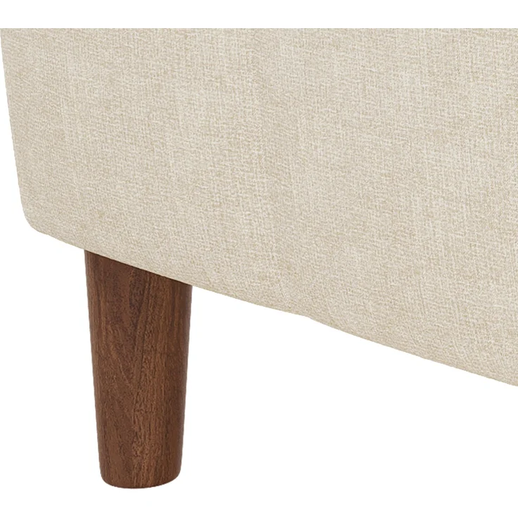 Ecksofa 181x125x88 cm in Beige mit Stauraum-Chaiselongue, USB-Anschluss und Taschenfederkern – Bild 10