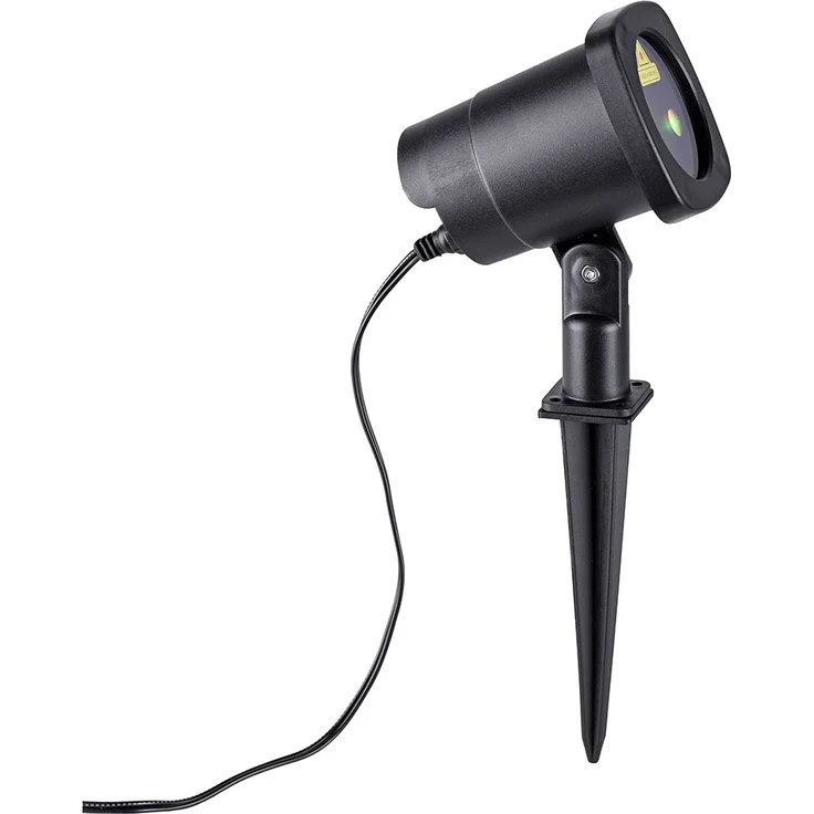 LED Außen Steckleuchte, Laser, rot-grün – Bild 10