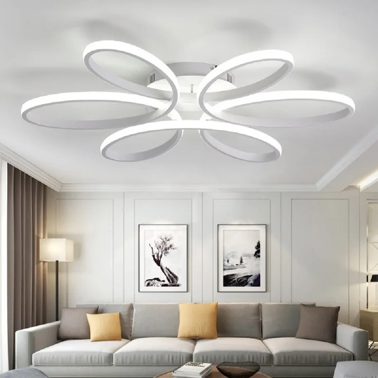 Eurotondisplay LED Deckenleuchte LED Deckenlampe Fernbedienung Lichtfarbe einstellbar dimmbar Leuchte, LED fest integriert, Warm- bis Kaltweiß einstellbar, Lichtfarbe und Helligkeit mit Fernbedienung einstellbar