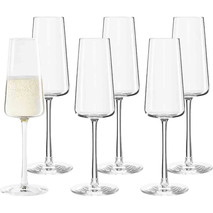 Stölzle Lausitz POWER Champagnerglas 240 ml 6er Set – Bild 1