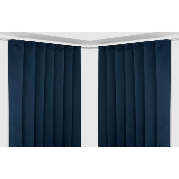 Beautex Verdunkelungsvorhang 2er Set Verdunkelungsgardine mit U-Band, Blackout Vorhang abdunkelnd, Kräuselband (2 St), verdunkelnd