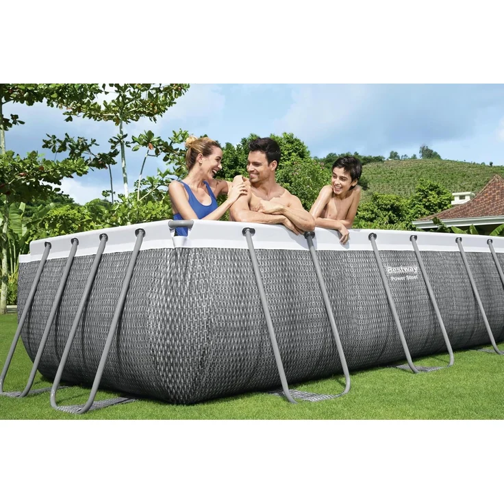 Power Steel™ Frame Pool, Grau, 549 x 274 x 122 cm – Bild 9