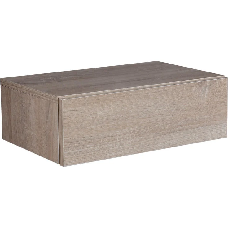 MID.YOU Nachtschrank Skyport Dream, Hängend in Eiche mit 1 Schublade, 46x15x30 cm, Pflegeleichte Oberfläche