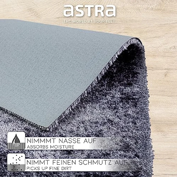 ASTRA Fußmatte Pure & Soft, rechteckig, Höhe: 7 mm, Schmutzfangmatte, waschbar – Bild 5