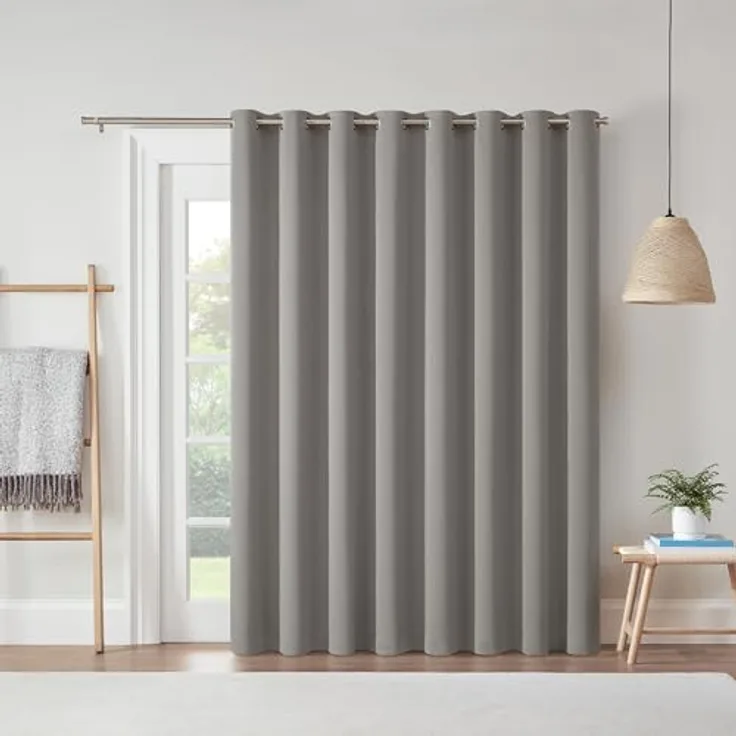 Eclipse Darrell Thermaweave Verdunkelungsvorhang, extra breit, 213,4 x 254 cm, Grau