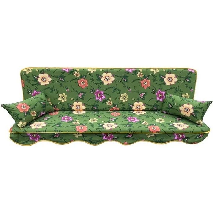 Kühnemuth Auflagekissen Auflagen Set für Hollywoodschaukeln Sitzkissen 180x50 cm Design 750 – Bild 2