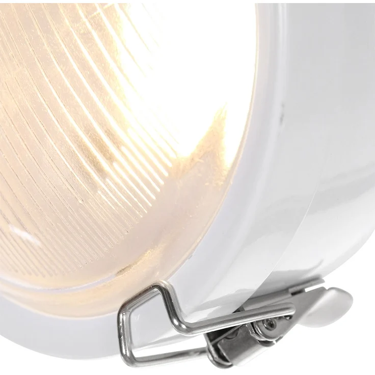 LED Deckenleuchte, Holz, weiß, Spot beweglich, H 18 cm – Bild 7