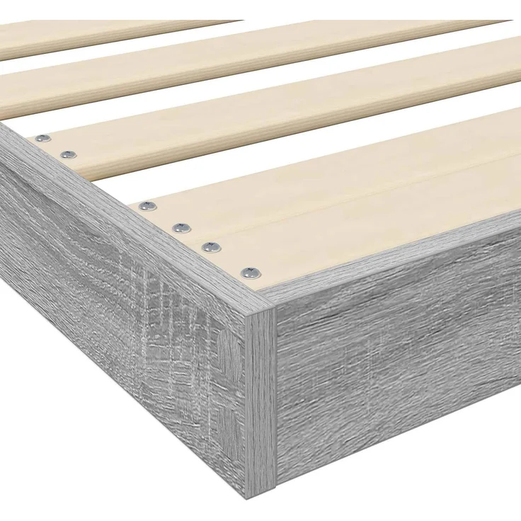vidaXL Bodenbettrahmen, Holz Graues Sonoma, 76,5x200 cm – Bild 9