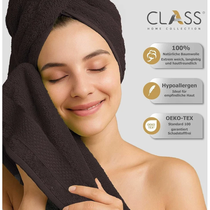 TRENDBUY24 Handtuch Set Handtücher Duschtücher Gästetücher Baumwolle Frottee Premium 4er Set, 100% Baumwolle (4-St), Duschtuch – Bild 3