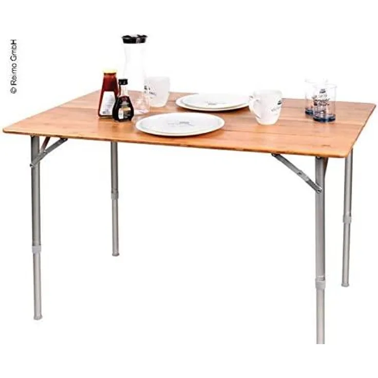 Holiday Travel Bambustisch, 100 x 65 x 42/65cm