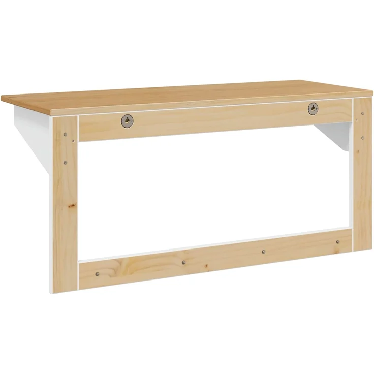 vidaXL Garderobenständer Hill Weiß und Honigbraun 90 x 35 x 41,5 cm 42025034 – Bild 5