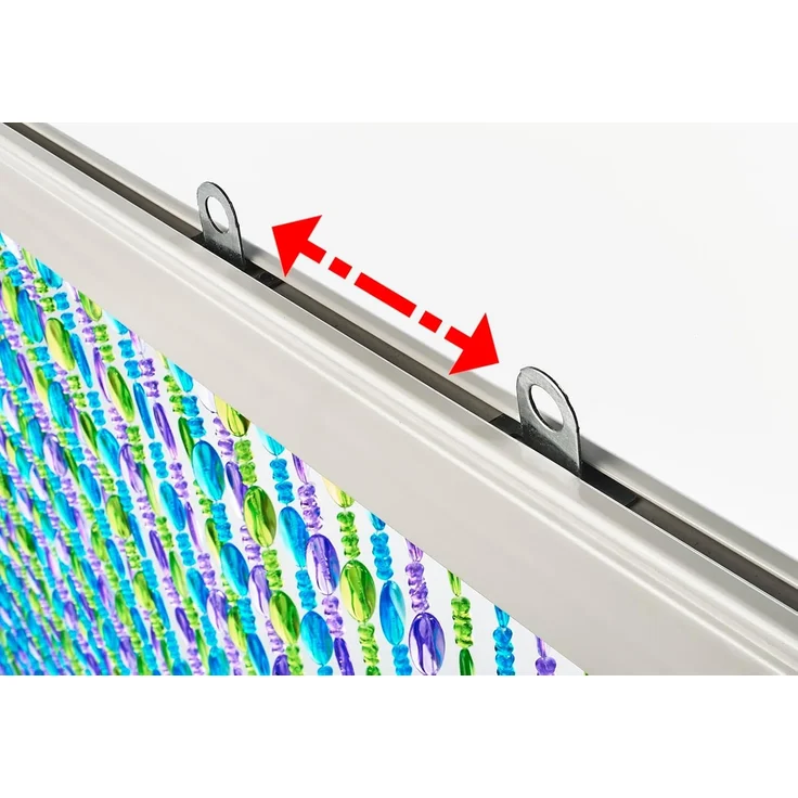 Kobolo Türvorhang Perlenvorhang RAINBOW 90x200 cm - Kunststoff bunt (1 St), Ösen – Bild 5