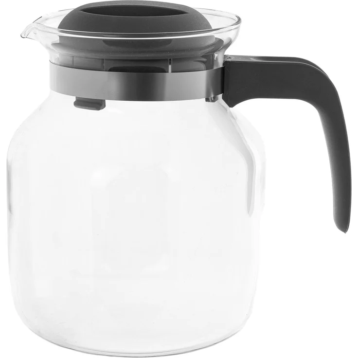 KADAX Hitzebeständige Teekanne mit Deckel, Glas, grau 1,5L – Bild 8