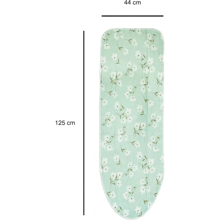 Bügelbrettbezug aus 100% Baumwolle - 125 x 44 cm mit Kordelzug, Blumenmotiv – Bild 5