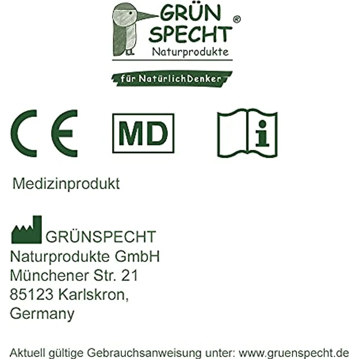 GRÜNSPECHT Kirschkern-Nackenkissen mit Kragen 35 x 48cm, grau – Bild 7