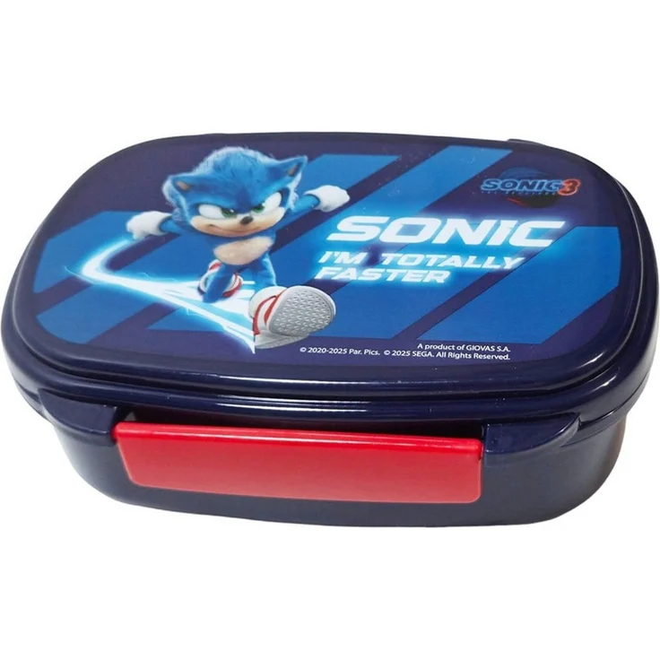 Sonic The Hedgehog Lunchbox Sonic the Hedgehog 4 tlg Set Brotdose Besteck Alu-Trinkflasche, (4-tlg, Spar-Set) – Bild 4