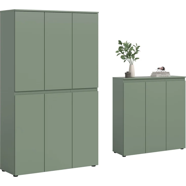 Universalschrank (B/H/T: 235x175x37 cm) in Smoke Green Nachbildung – Bild 1