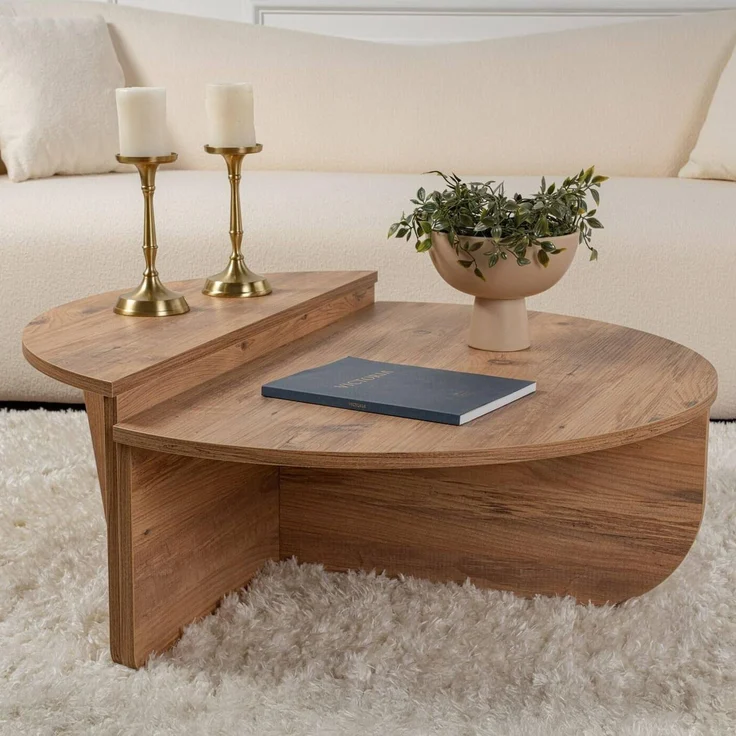 Dmora Couchtisch Feglino 90x60x35h cm Braun