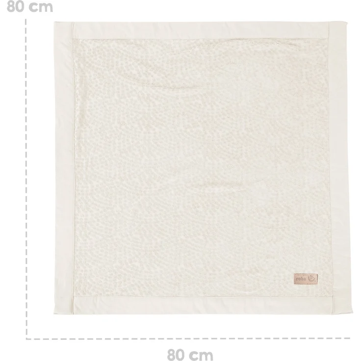 roba Babydecke 'Seashells' Oyster - 80 x 80 cm - GOTS & Oeko Tex- Weiß – Bild 8