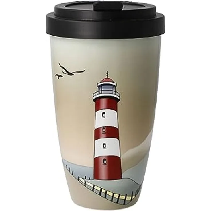 Goebel Mug To Go Lighthouse, Trinkbecher, Kaffeebecher, Scandic Home, Fine Bone China, Bunt, 23101581