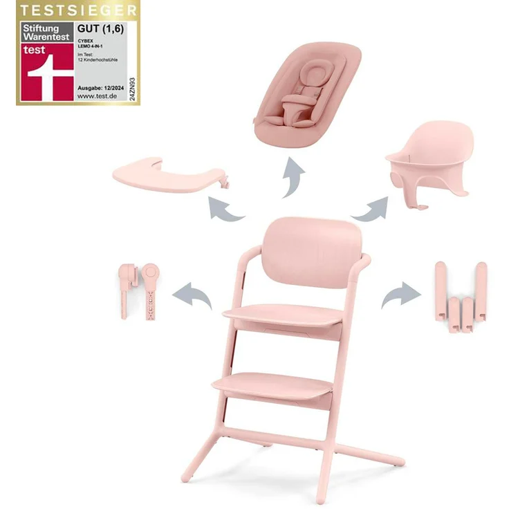 Cybex Lemo 4in1 Hochstuhl Set Pearl Pink – Bild 1