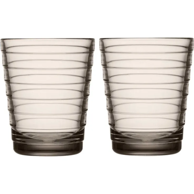 Iittala Aino Aalto Glas - 22 cl - Leinen - 2 Stück 1051122