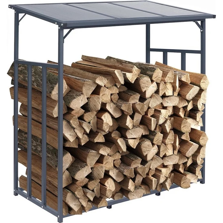 Grasekamp Kaminholzregal Kaminholzunterstand 143x60x130/145cm, BxTxH:70x70x145 cm – Bild 4