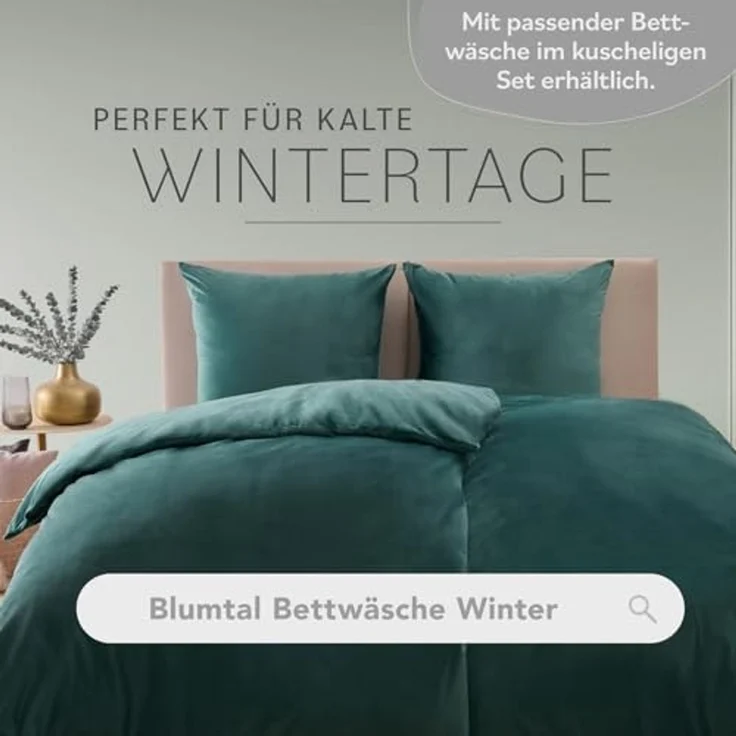 Blumtal Spannbettlaken Cashmere Touch 180x200 cm Plüsch - Oeko-TEX zert. Spannbettlaken Winter - Spannbettlaken 180x200 Winter aus Mikrofaser - Cashmere Bettwäsche - Bettbezug 180x200 Petrol – Bild 5