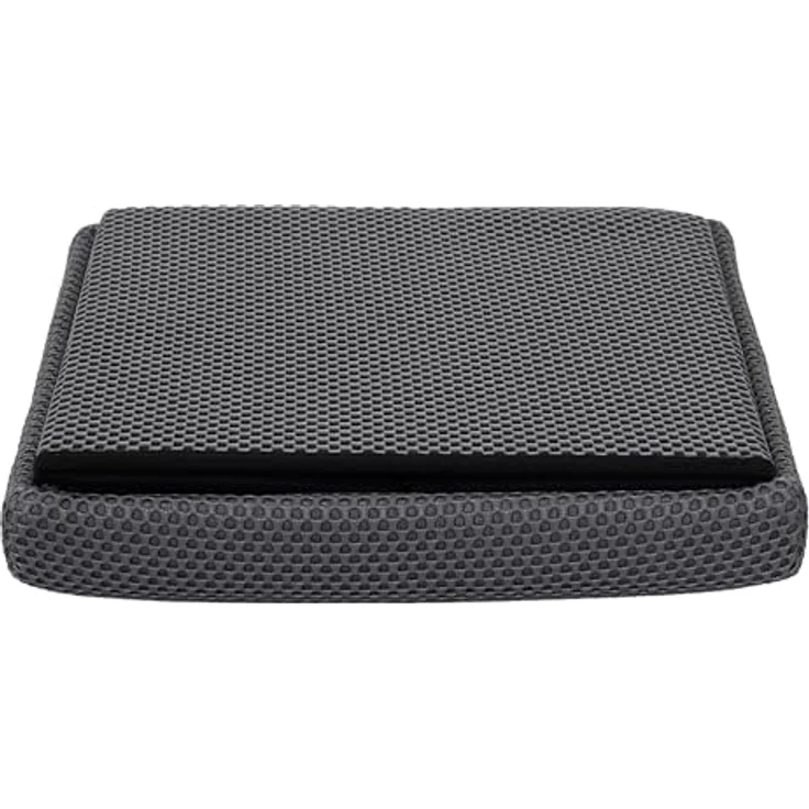 HOME DECO FACTORY, HD0508, Faltbare Ottomane-Truhe, multifunktional, modernes Design, praktische Aufbewahrung und optimaler Komfort, ideal für kleine Räume, 38 cm, Dunkelgrau – Bild 8