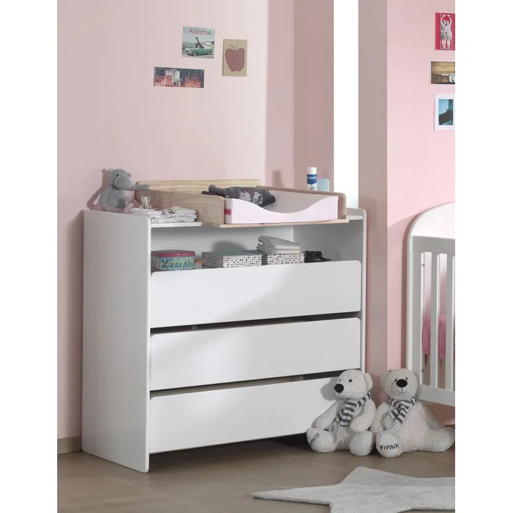 Schubladen Kommode mit Wickelaufsatz Kiddy
