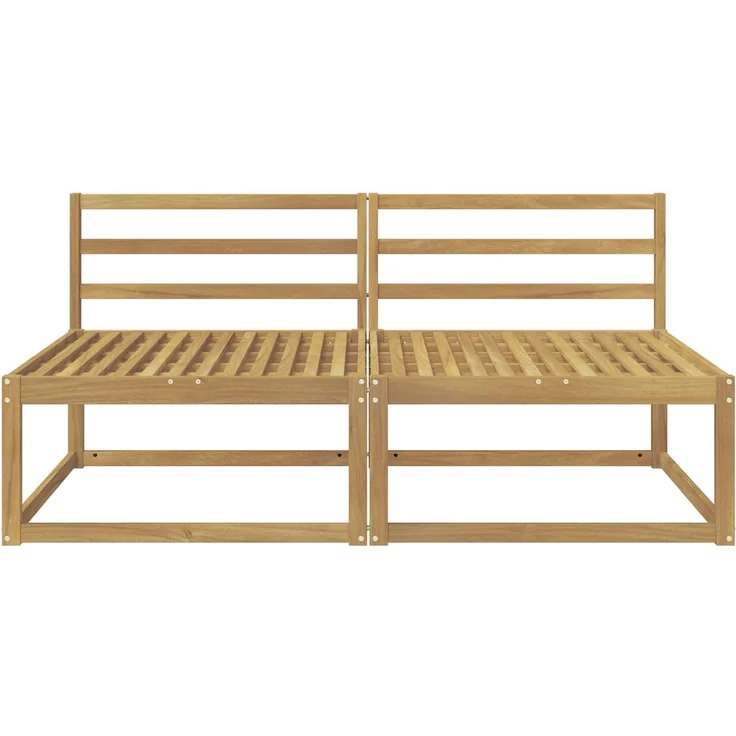 vidaXL Outdoor Mittelsofa Weiß 158 x 83 x 73 cm 901540 – Bild 3